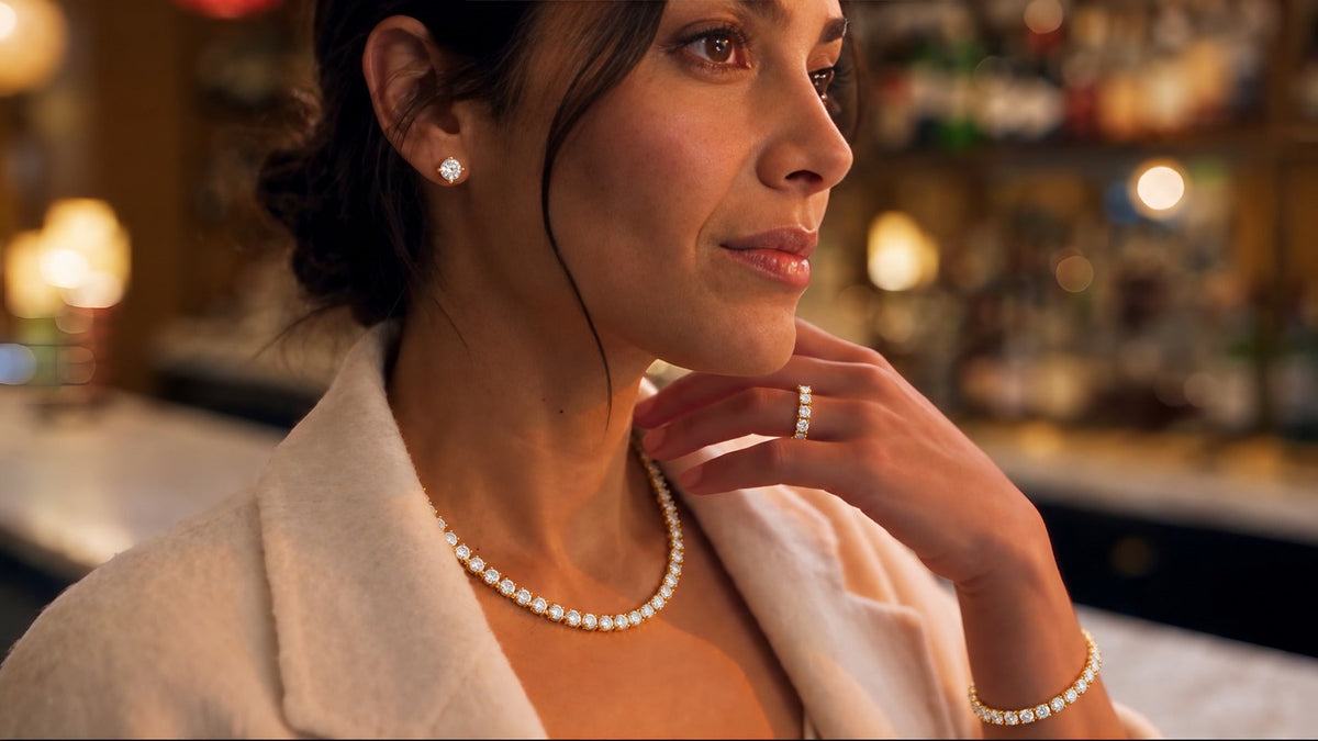 DiamondEditNYC: a SoHo walk into the hotel bar, wearing The Tennis Edit